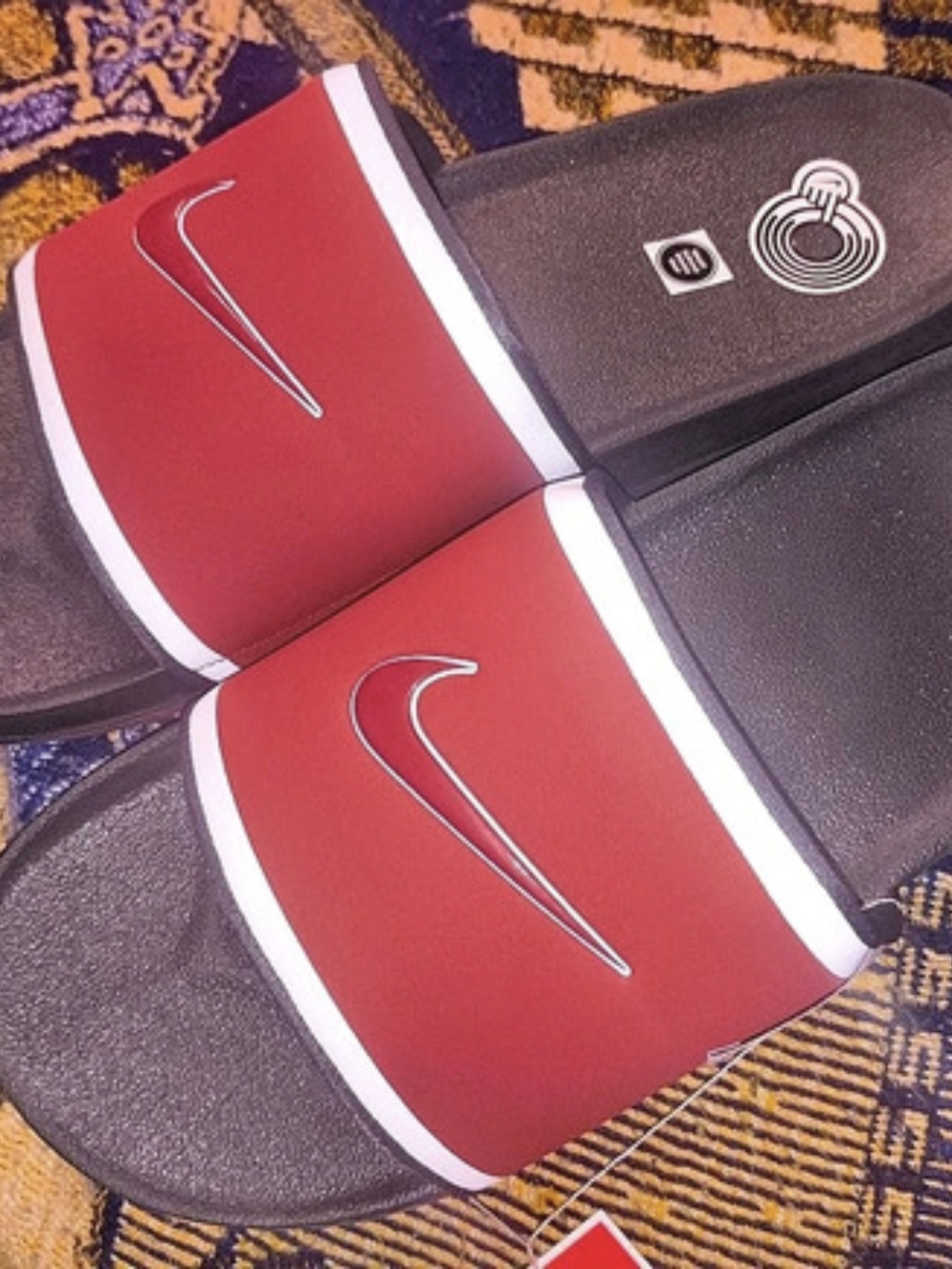 Nike Offcourt Slide Slides Red & Black US 15 New